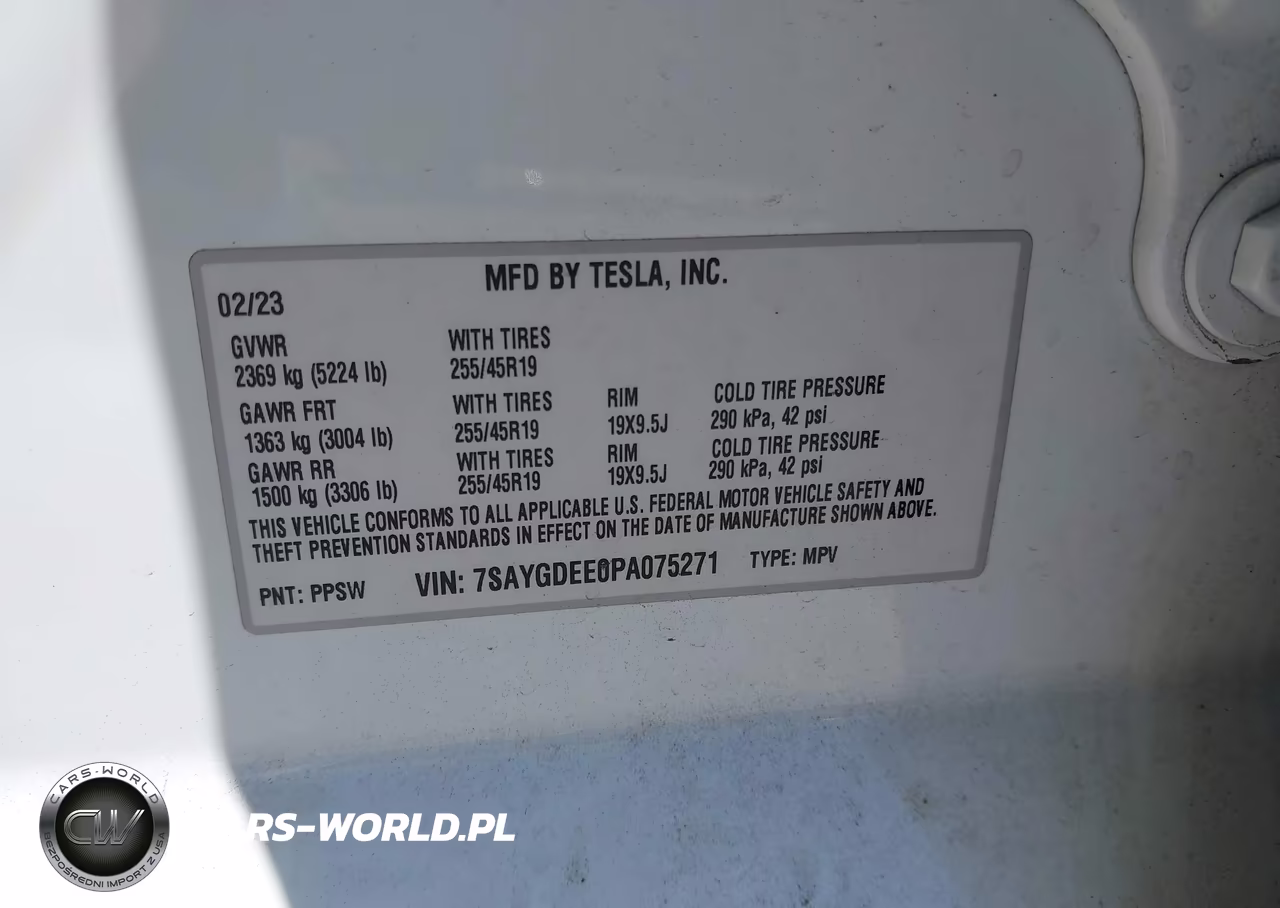 2023 Tesla Model Y Awd-Long Range Dual Motor All-Wheel Drive VIN:7SAYGDEE0PA075271 - 9