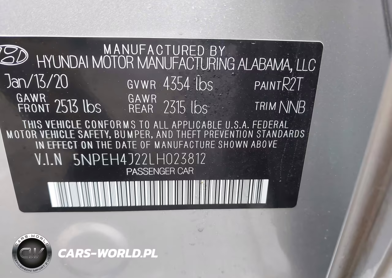 2020 Hyundai Sonata Limited VIN:5NPEH4J22LH023812 - 9