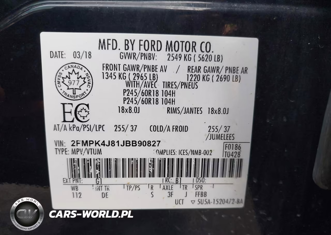 2018 Ford Edge Sel VIN:2FMPK4J81JBB90827 - 9