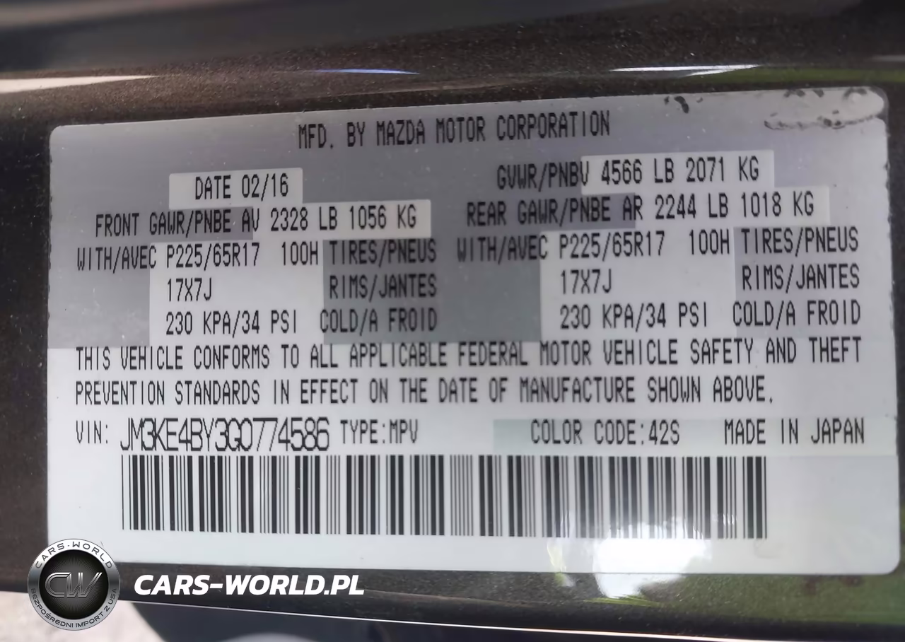 2016 Mazda Cx-5 Sport VIN:JM3KE4BY3G0774586 - 9