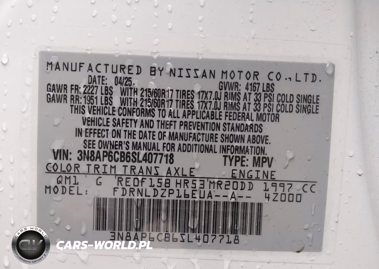 2025 Nissan Kicks Sv Intelligent Awd VIN:3N8AP6CB6SL407718 - 9