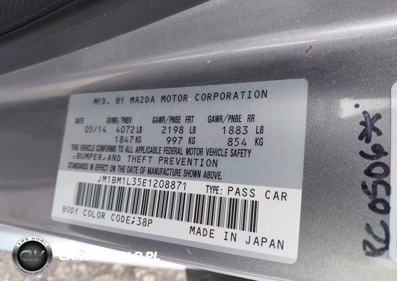 2014 Mazda Mazda3 S Touring VIN:JM1BM1L35E1208871 - 9