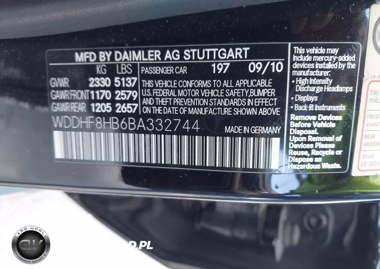 2011 Mercedes-Benz E 350 4Matic VIN:WDDHF8HB6BA332744 - 9