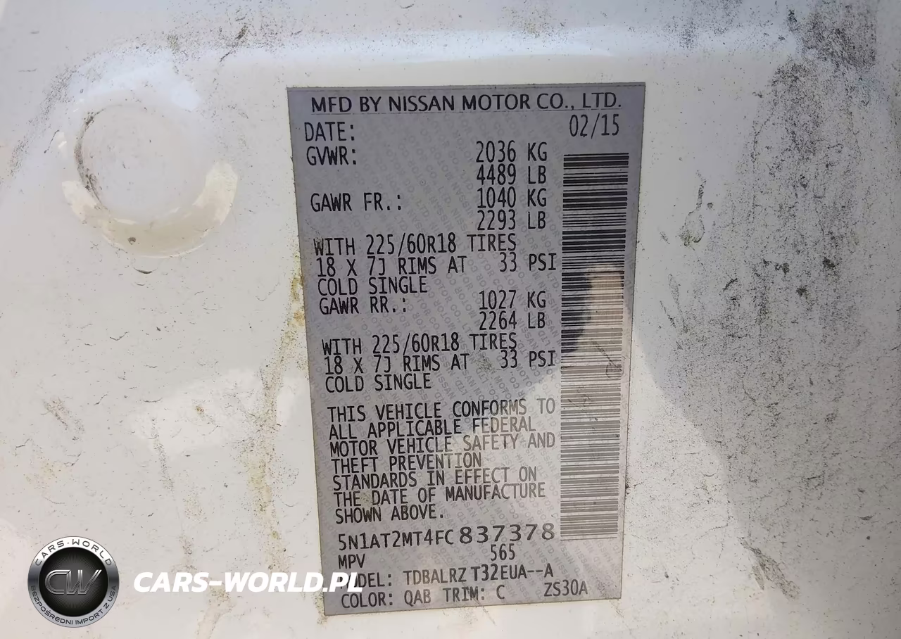 2015 Nissan Rogue Sl VIN:5N1AT2MT4FC837378 - 9