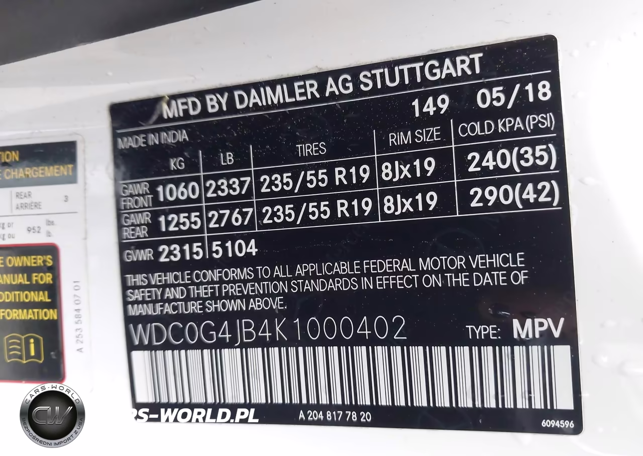 2019 Mercedes-Benz Glc 300 VIN:WDC0G4JB4K1000402 - 9