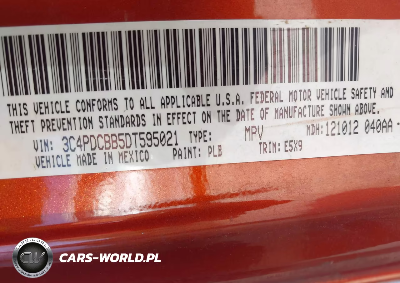 2013 Dodge Journey Sxt VIN:3C4PDCBB5DT595021 - 9