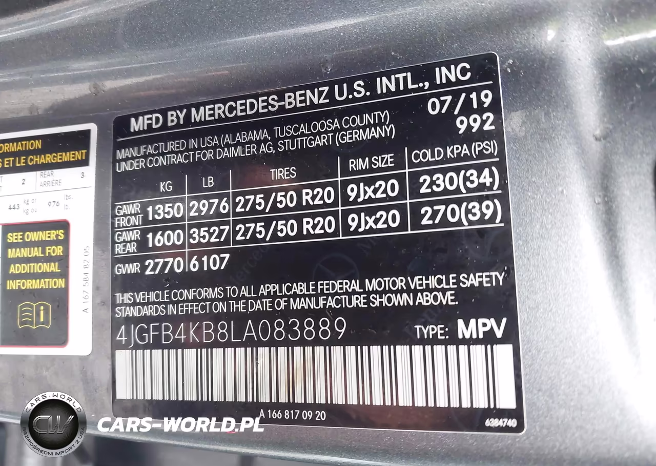2020 Mercedes-Benz Gle 350 4Matic VIN:4JGFB4KB8LA083889 - 9