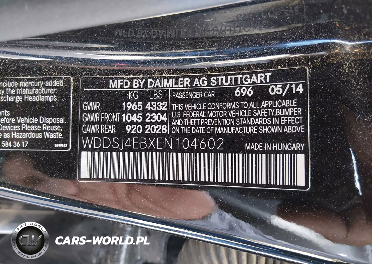 2014 Mercedes-Benz Cla 250 VIN:WDDSJ4EBXEN104602 - 9
