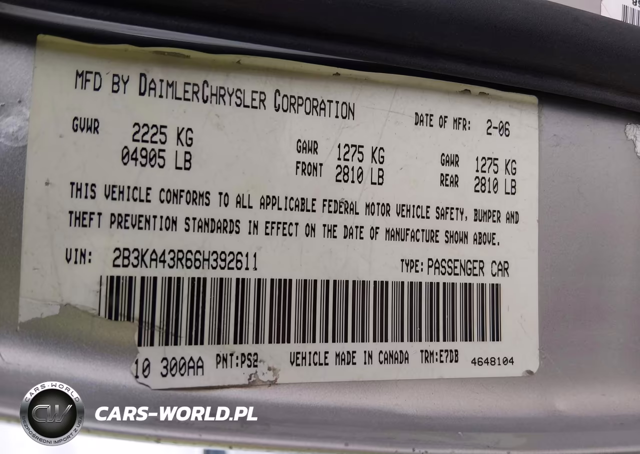 2006 Dodge Charger VIN:2B3KA43R66H392611 - 9