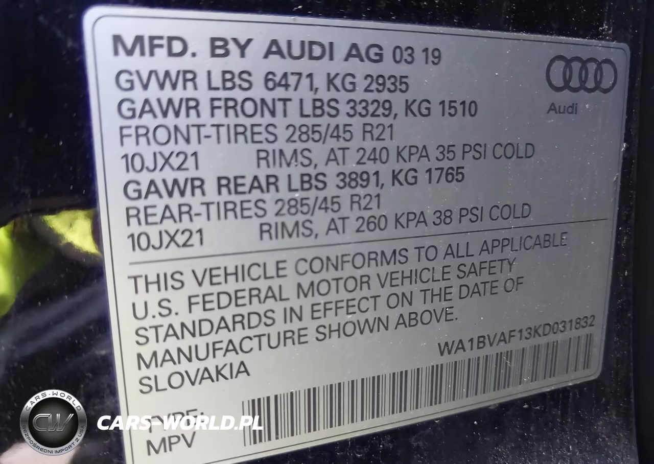 2019 Audi Q8 55 Premium VIN:WA1BVAF13KD031832 - 9