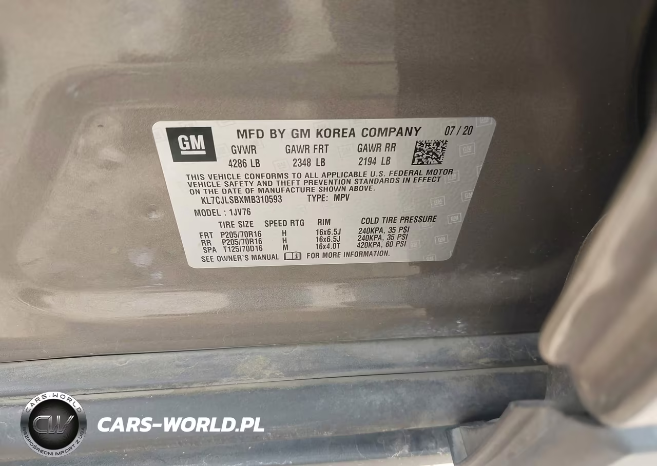 2021 Chevrolet Trax Fwd Lt VIN:KL7CJLSBXMB310593 - 9