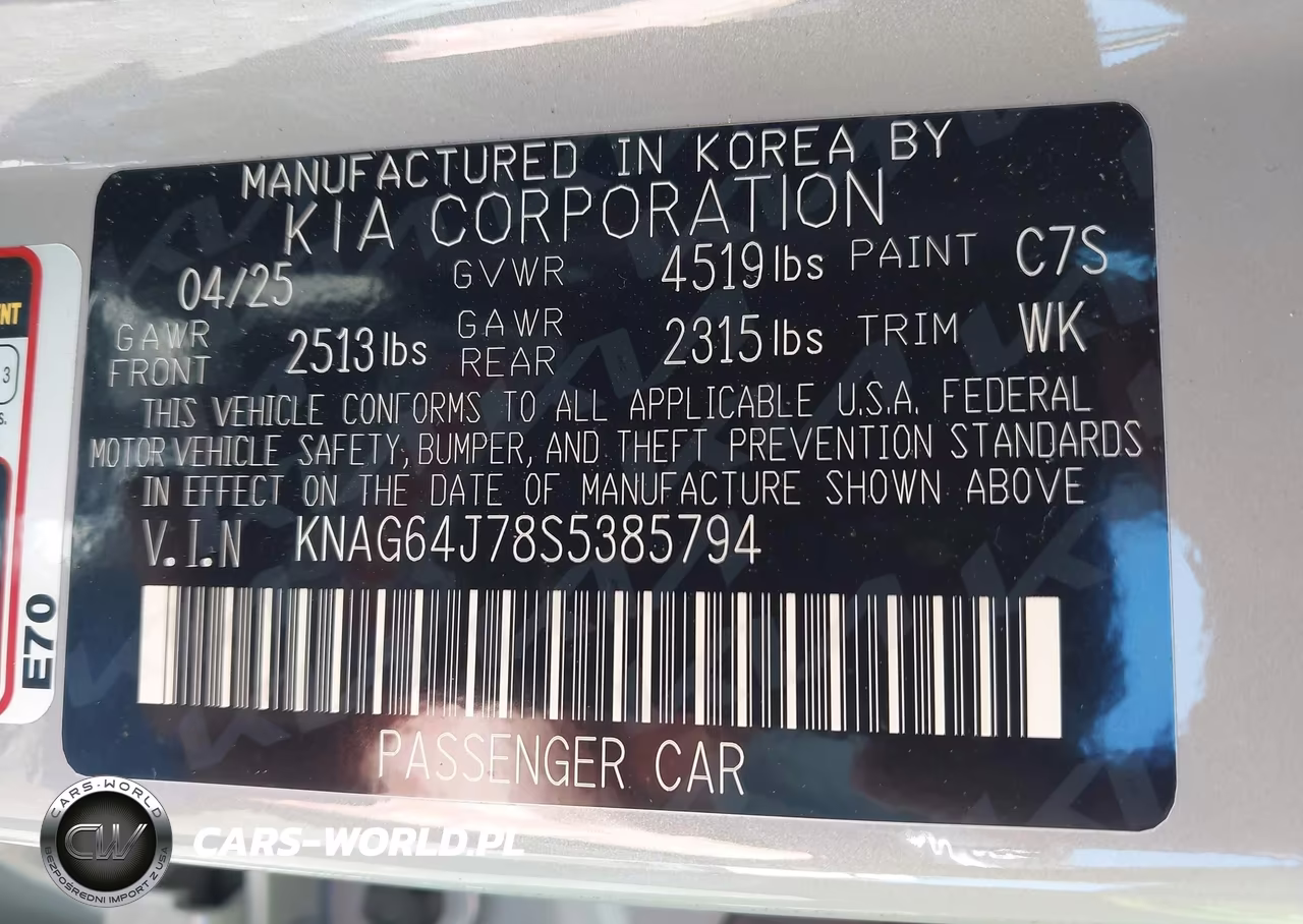 2025 Kia K5 Gt-Line VIN:KNAG64J78S5385794 - 9