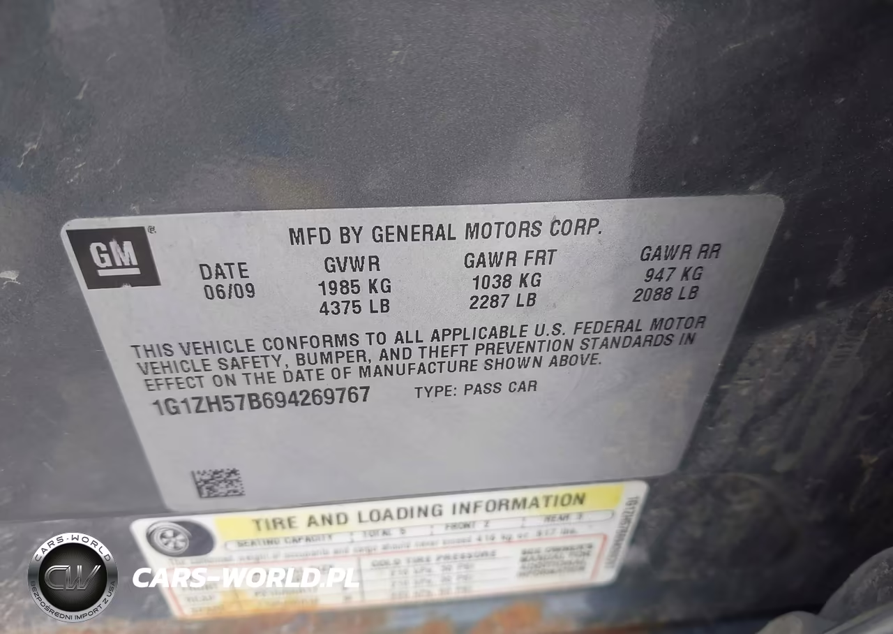 2009 Chevrolet Malibu Lt VIN:1G1ZH57B694269767 - 9