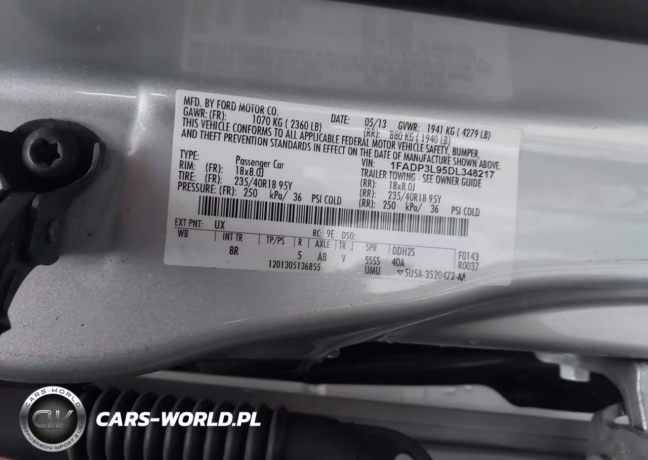 2013 Ford Focus St VIN:1FADP3L95DL348217 - 9
