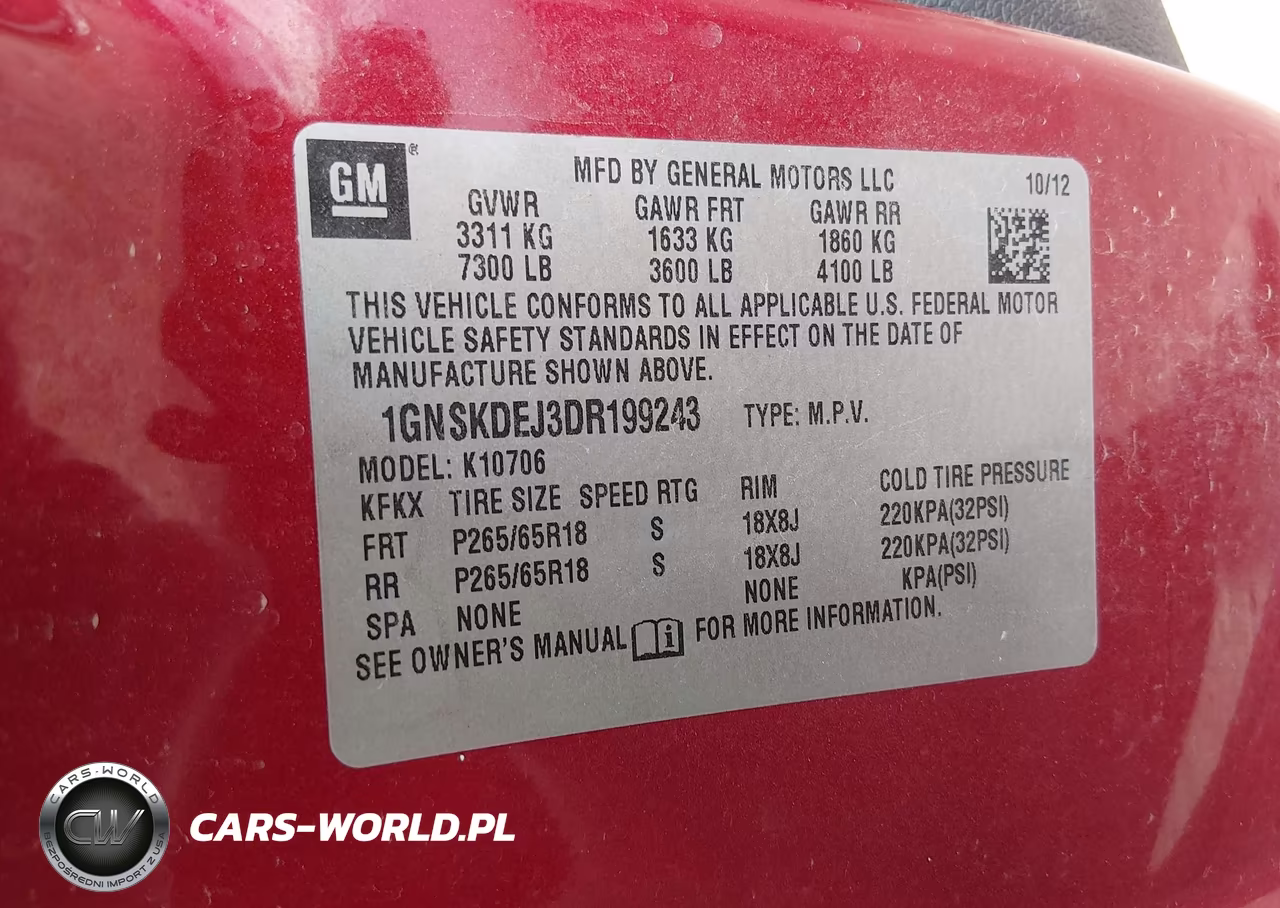 2013 Chevrolet Tahoe Hybrid VIN:1GNSKDEJ3DR199243 - 9