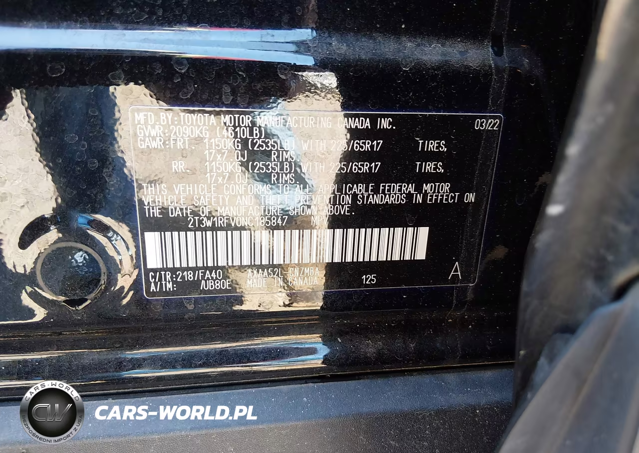 2022 Toyota Rav4 Xle VIN:2T3W1RFV0NC185847 - 9