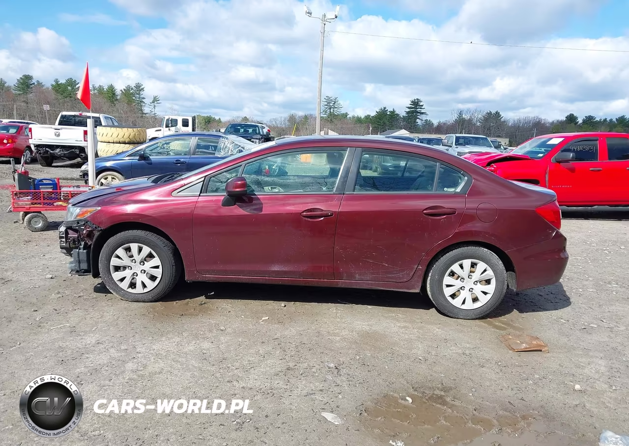 2012 Honda Civic Lx VIN:JHMFB2F5XCS001053 - 14