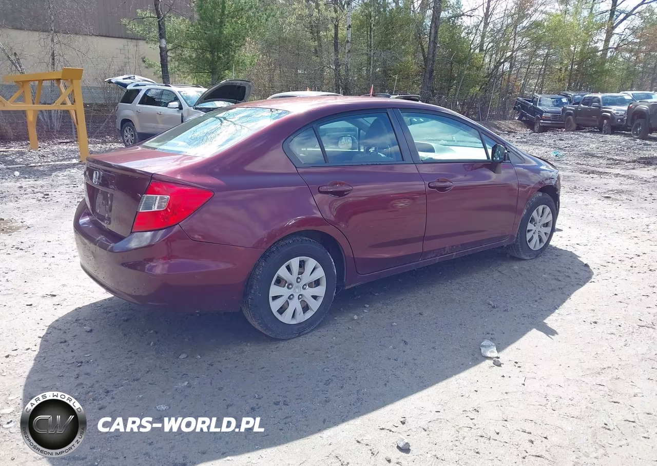 2012 Honda Civic Lx VIN:JHMFB2F5XCS001053 - 4