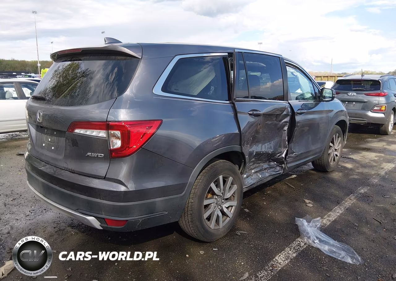 2021 Honda Pilot Awd Ex-L VIN:5FNYF6H59MB012224 - 4