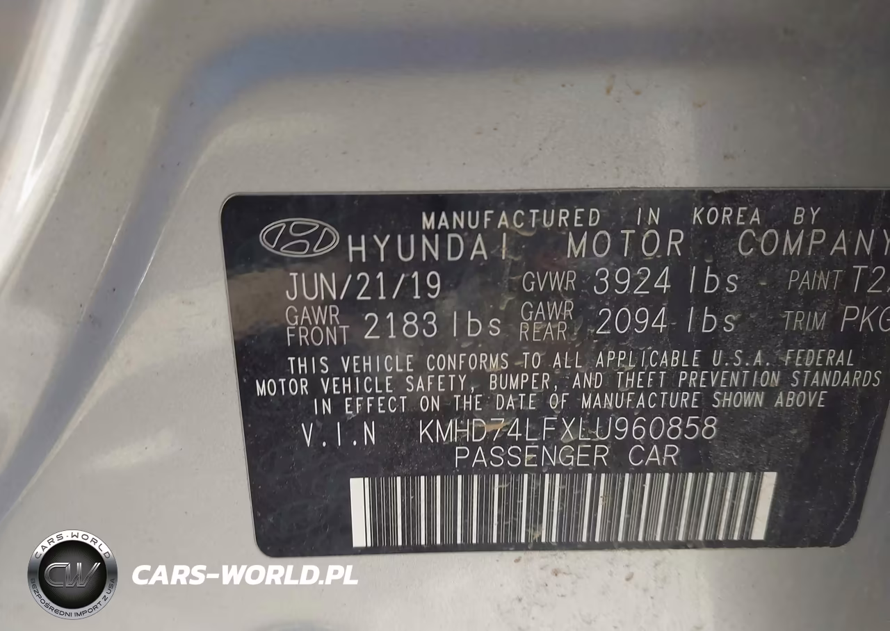 2020 Hyundai Elantra Se VIN:KMHD74LFXLU960858 - 9