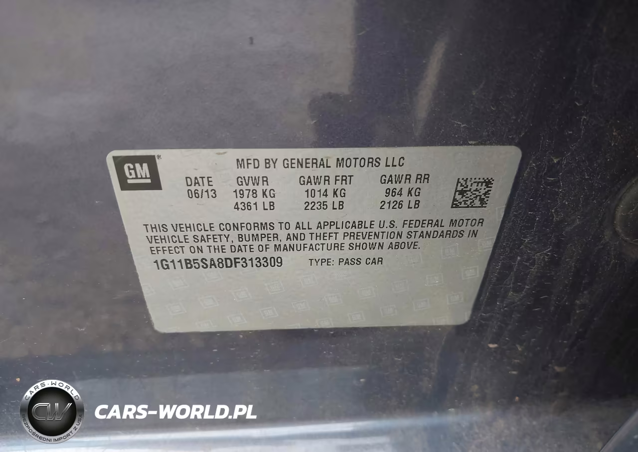 2013 Chevrolet Malibu 1Ls VIN:1G11B5SA8DF313309 - 9