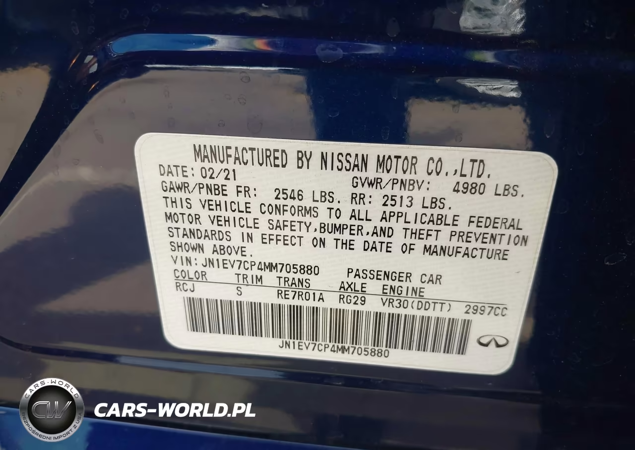 2021 Infiniti Q50 Signature Edition VIN:JN1EV7CP4MM705880 - 9