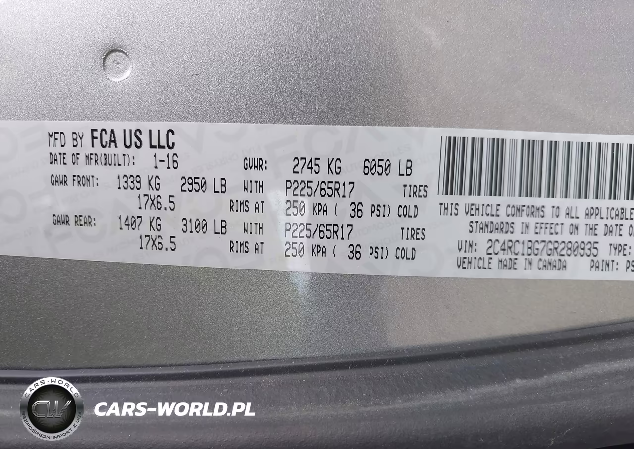2016 Chrysler Town & Country Touring VIN:2C4RC1BG7GR280935 - 9