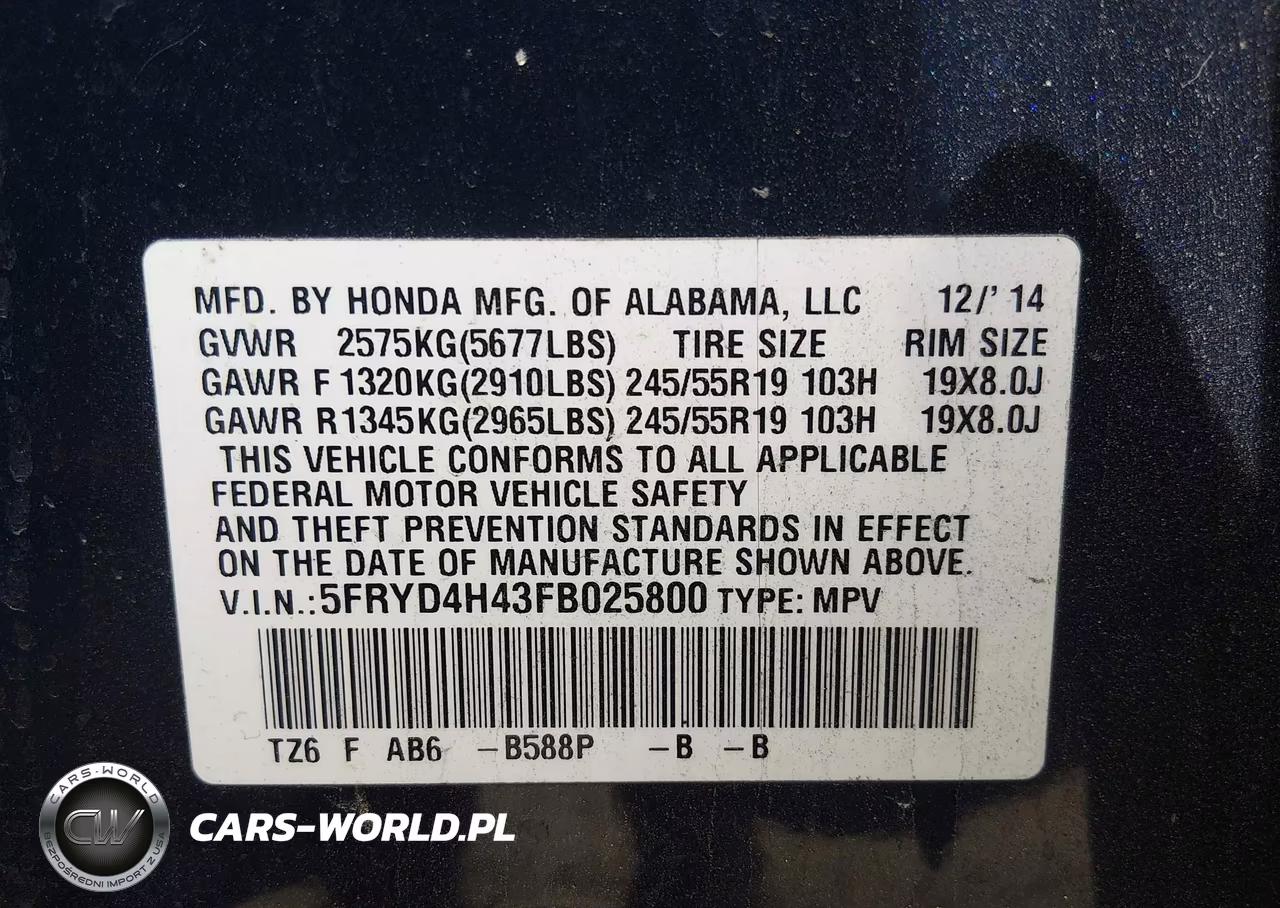 2015 Acura Mdx Technology Package VIN:5FRYD4H43FB025800 - 9