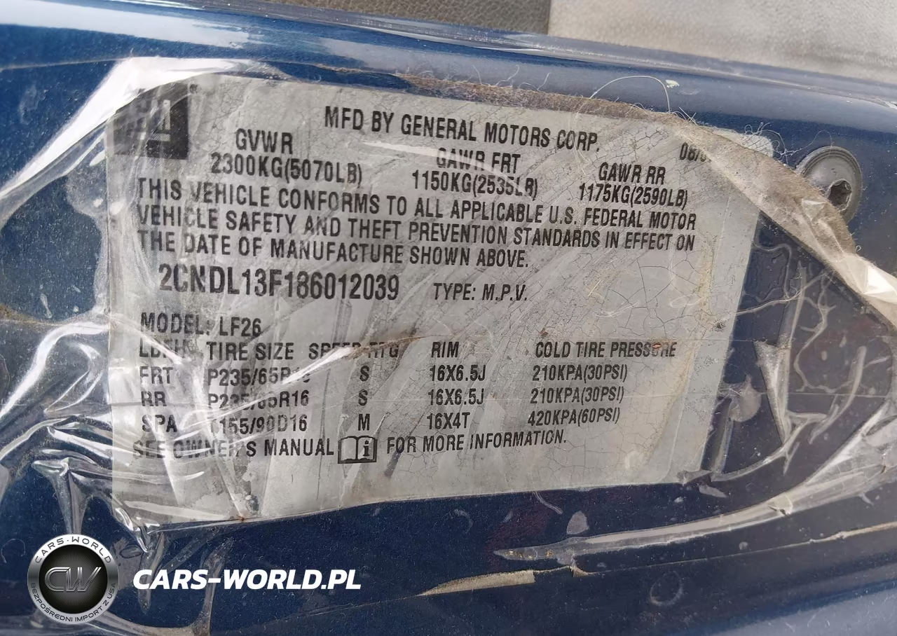 2008 Chevrolet Equinox Ls VIN:2CNDL13F186012039 - 9