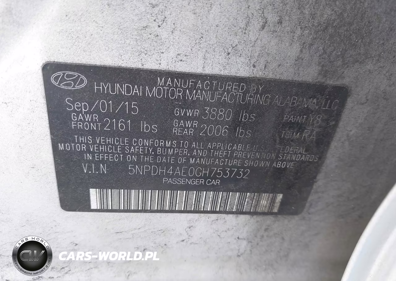 2016 Hyundai Elantra Se VIN:5NPDH4AE0GH753732 - 9