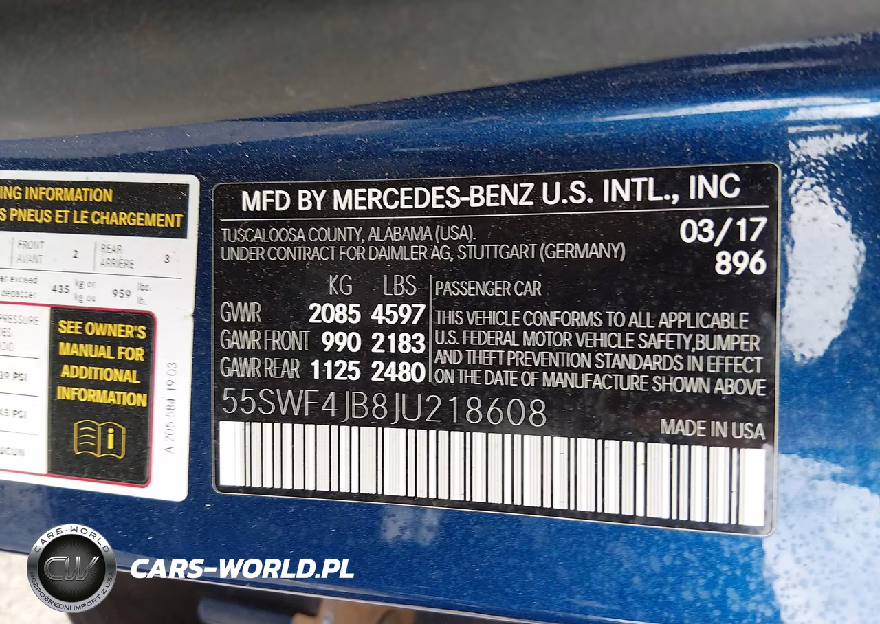 2018 Mercedes-Benz C 300 VIN:55SWF4JB8JU218608 - 9