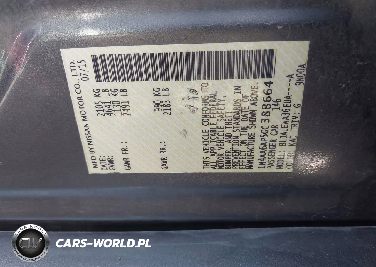 2016 Nissan Maxima 3.5 Sl VIN:1N4AA6AP5GC388664 - 9
