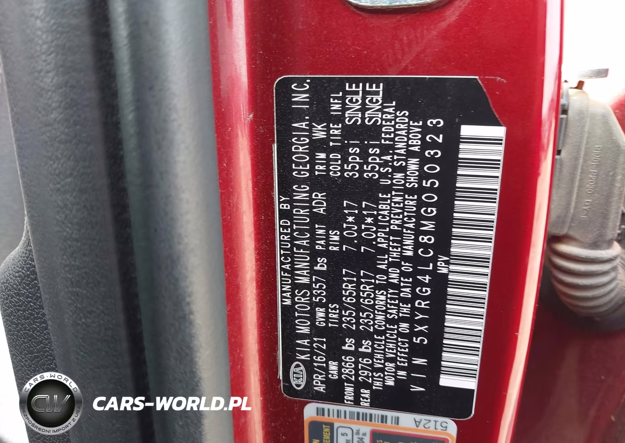 2021 Kia Sorento Lx VIN:5XYRG4LC8MG050323 - 9