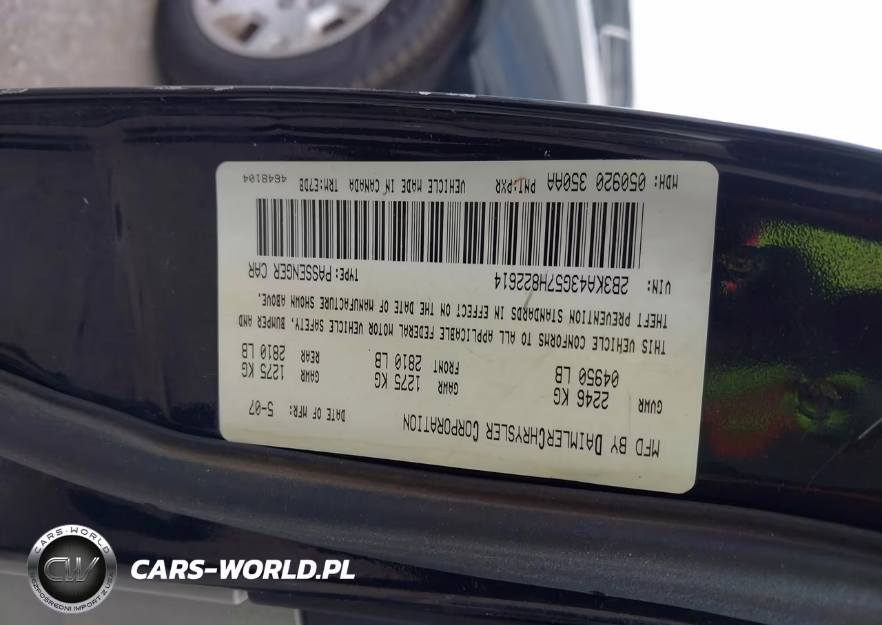 2007 Dodge Charger VIN:2B3KA43G57H822614 - 9