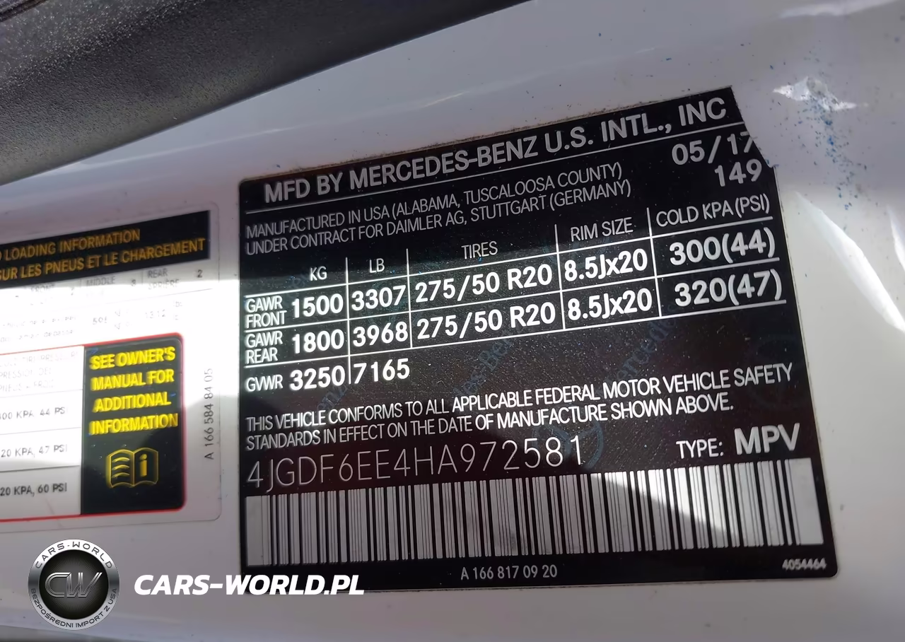 2017 Mercedes-Benz Gls 450 4Matic VIN:4JGDF6EE4HA972581 - 9