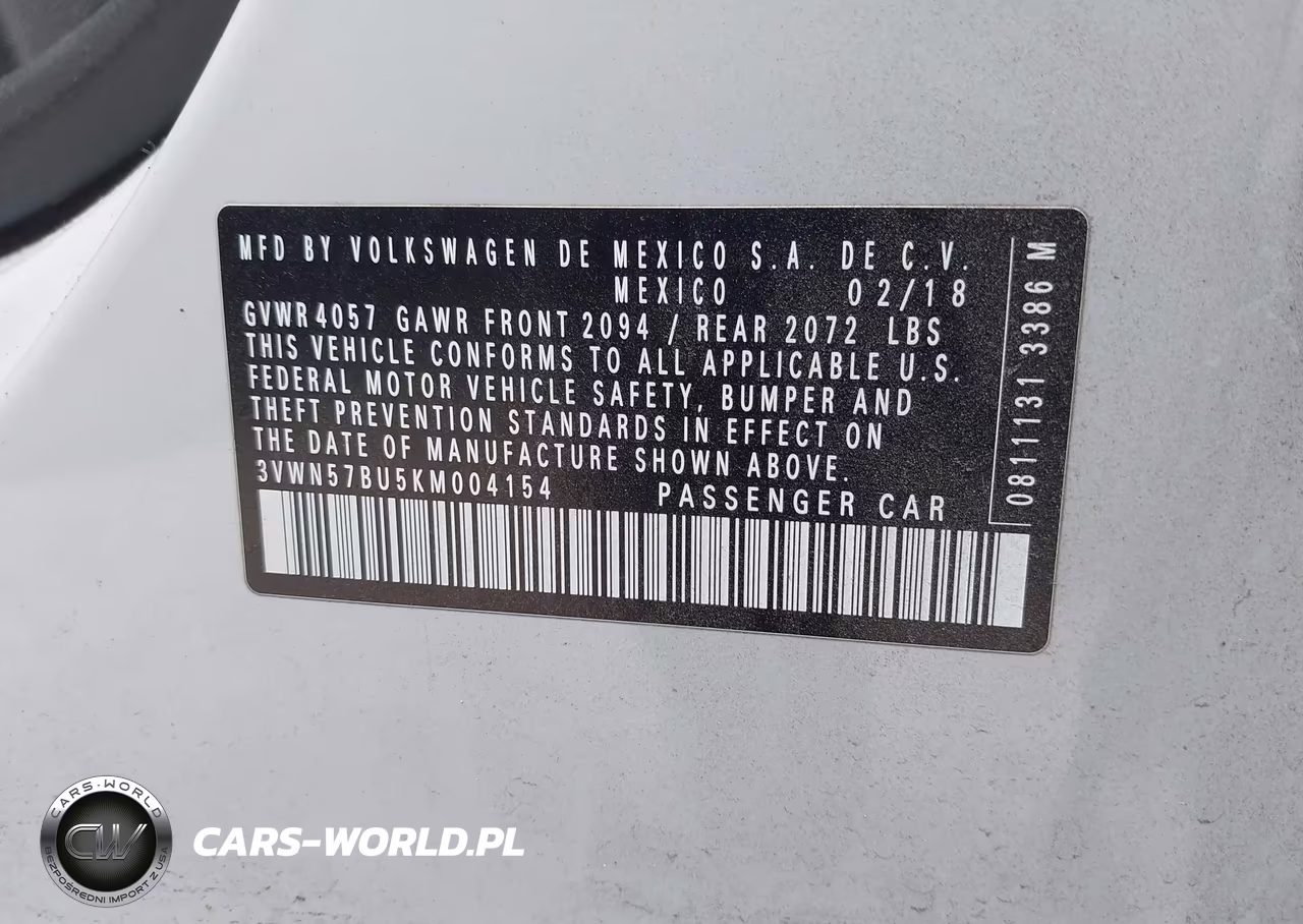 2019 Volkswagen Jetta 1.4T S VIN:3VWN57BU5KM004154 - 9