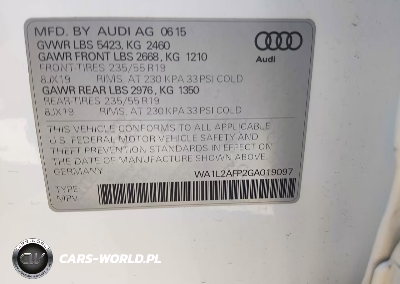 2016 Audi Q5 2.0T Premium VIN:WA1L2AFP2GA019097 - 9
