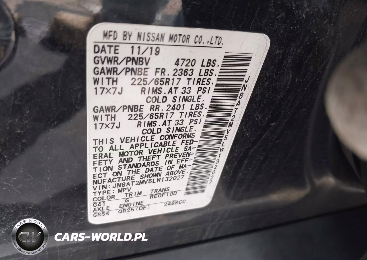 2020 Nissan Rogue S Intelligent Awd VIN:JN8AT2MV5LW132027 - 9