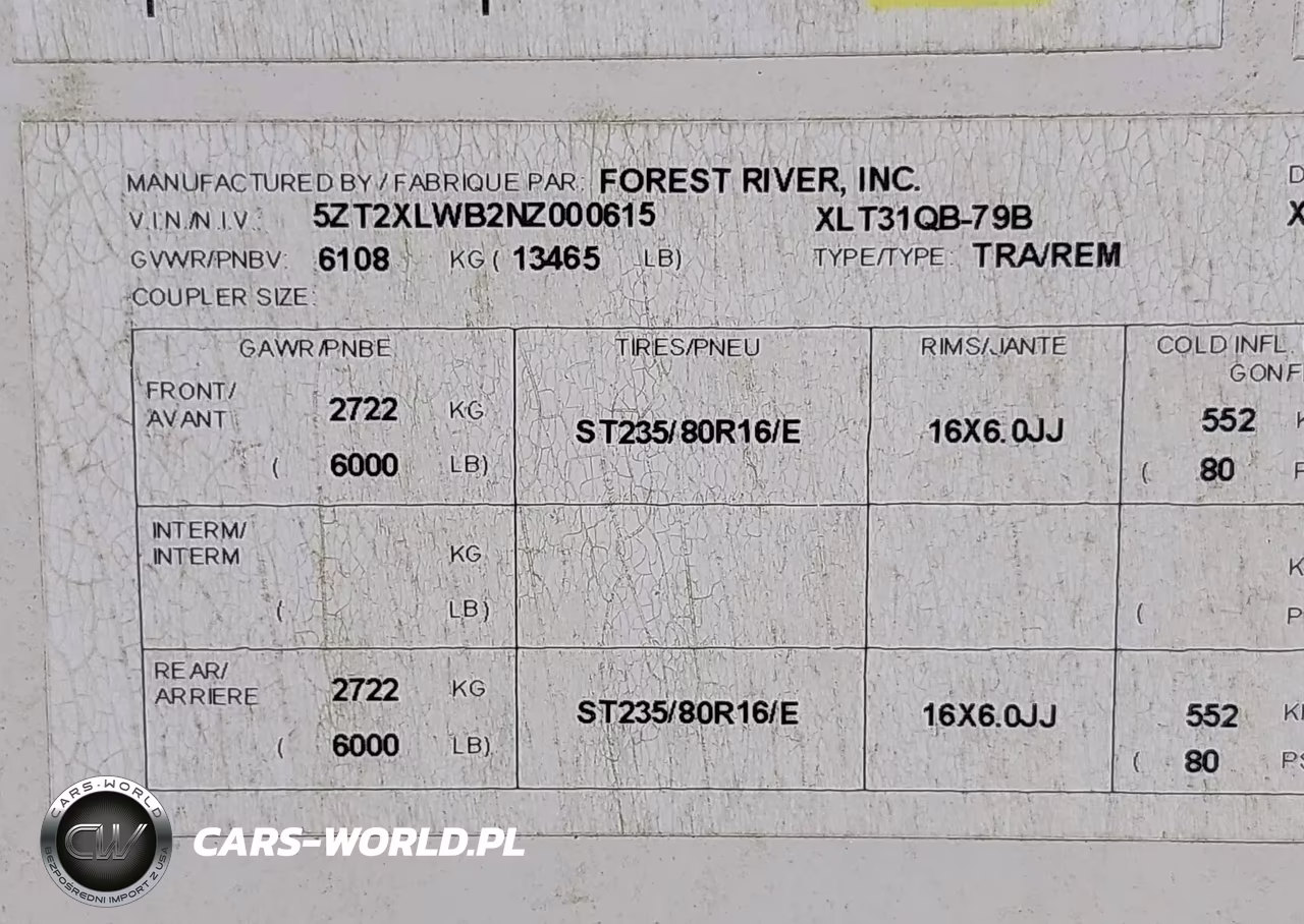 2022 Forest River Xlr Boost VIN:5ZT2XLWB2NZ000615 - 9