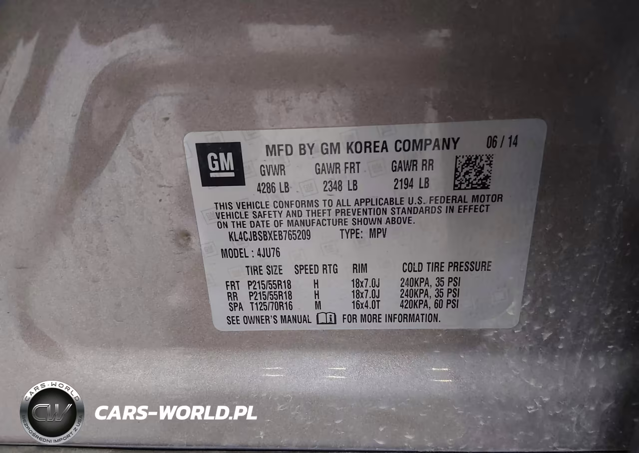 2014 Buick Encore Convenience VIN:KL4CJBSBXEB765209 - 9