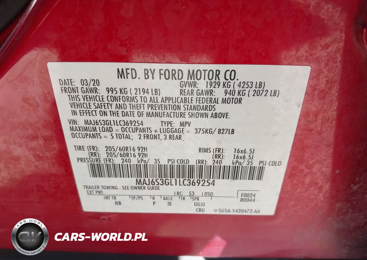 2020 Ford Ecosport Se VIN:MAJ6S3GL1LC369254 - 9