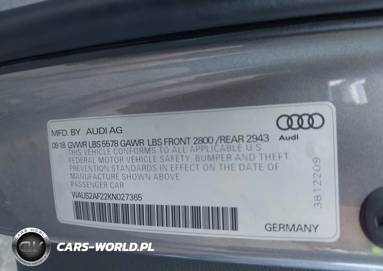 2019 Audi A7 55 Premium VIN:WAUS2AF22KN027365 - 9
