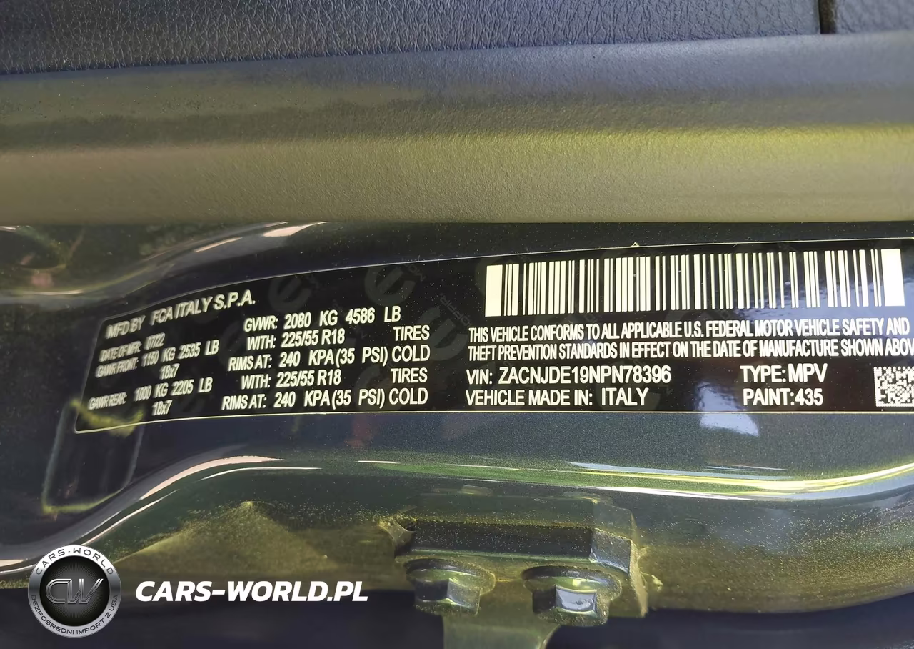 2022 Jeep Renegade Altitude 4X4 VIN:ZACNJDE19NPN78396 - 9