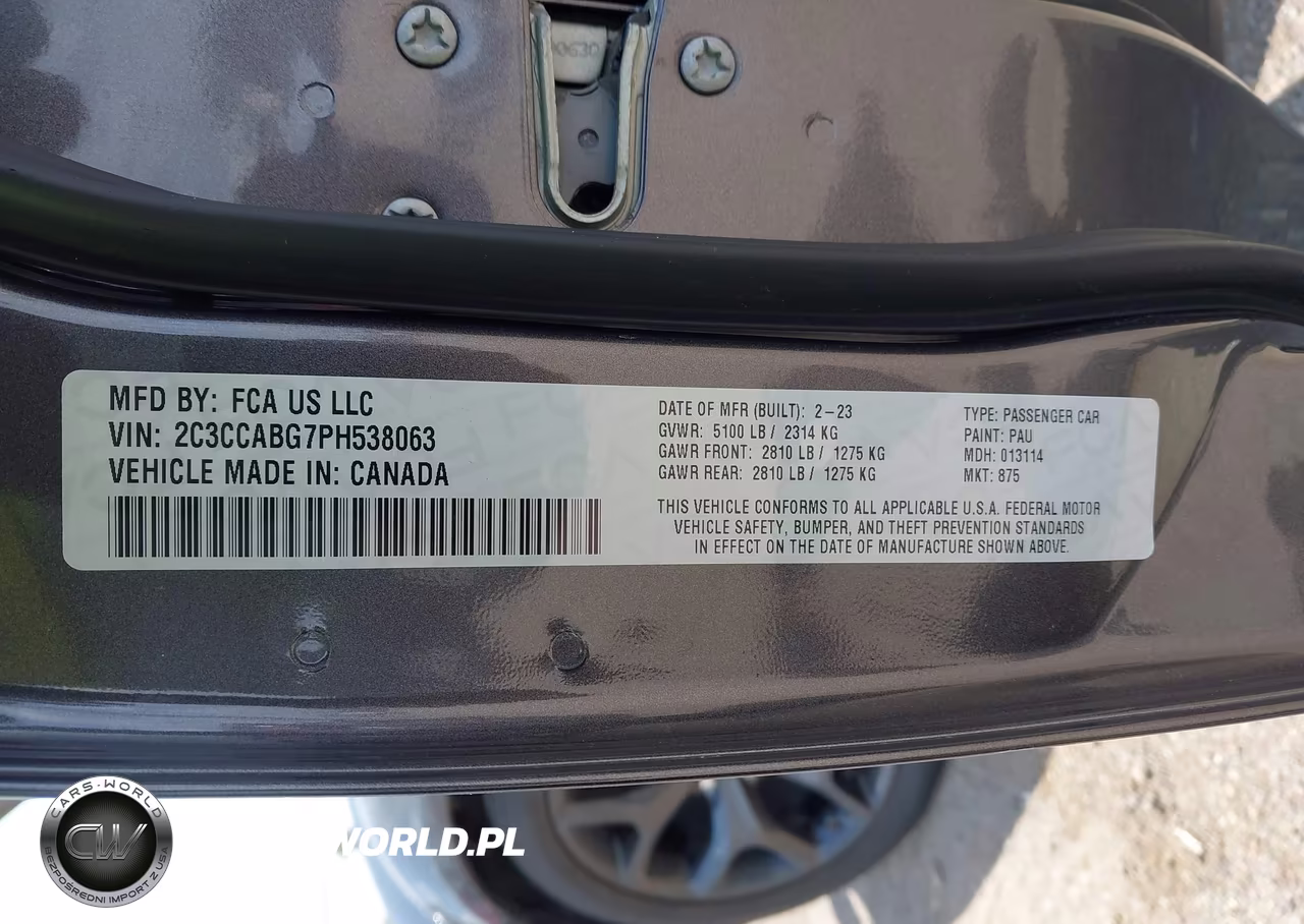 2023 Chrysler 300 300S VIN:2C3CCABG7PH538063 - 9