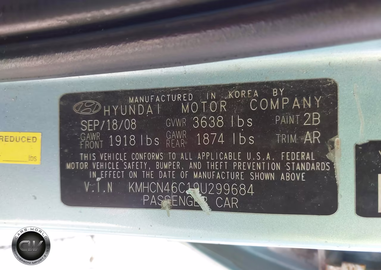 2009 Hyundai Accent Gls VIN:KMHCN46C19U299684 - 9