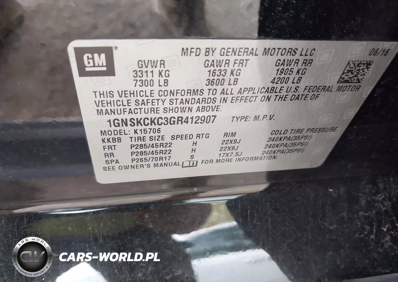 2016 Chevrolet Tahoe Ltz VIN:1GNSKCKC3GR412907 - 9