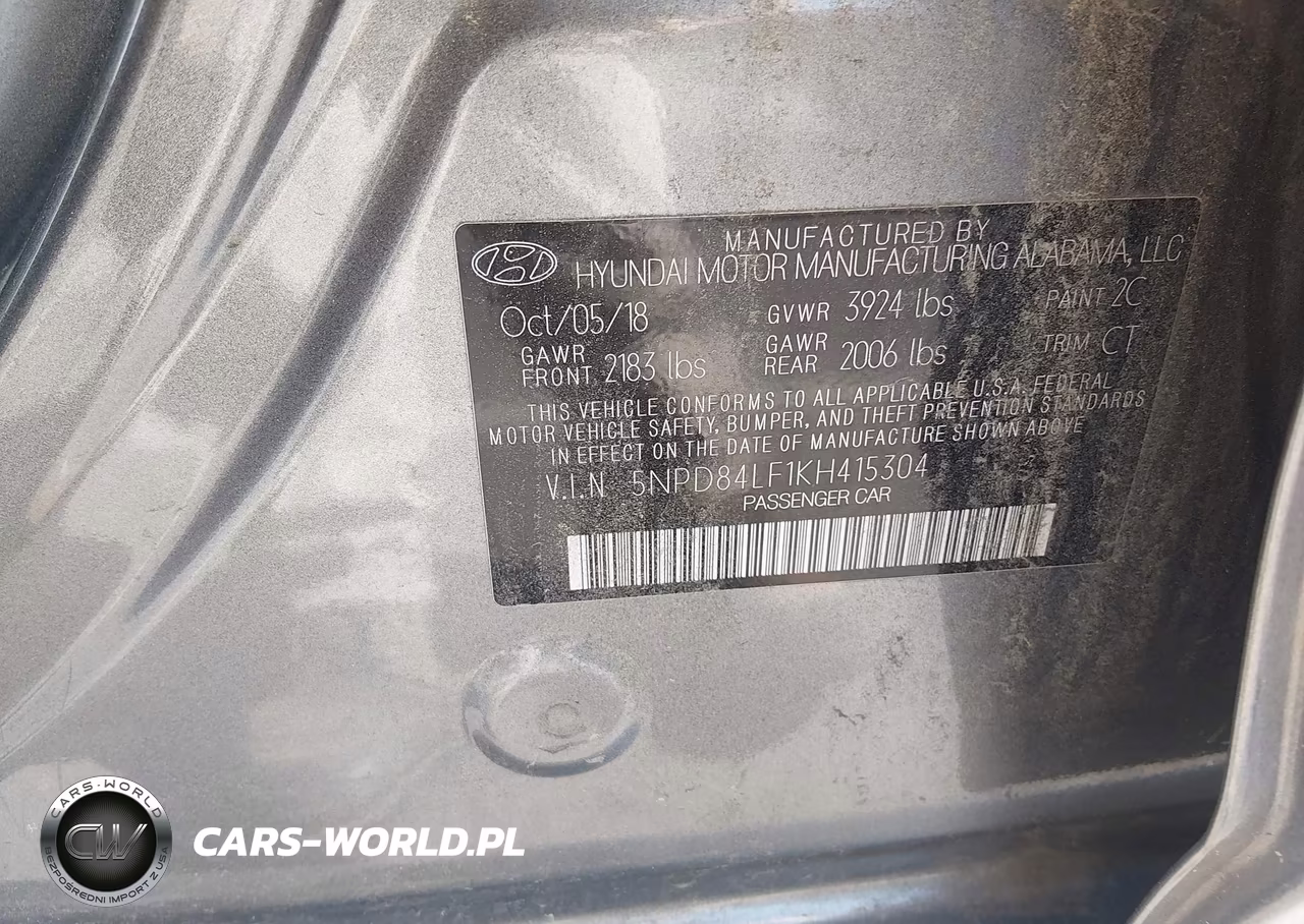 2019 Hyundai Elantra Sel VIN:5NPD84LF1KH415304 - 9