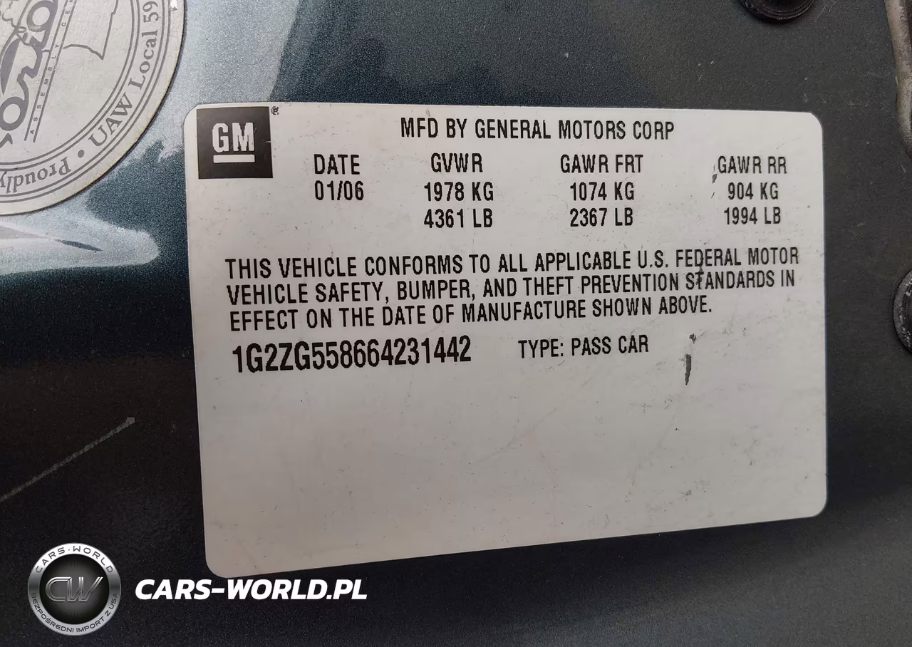 2006 Pontiac G6 VIN:1G2ZG558664231442 - 9