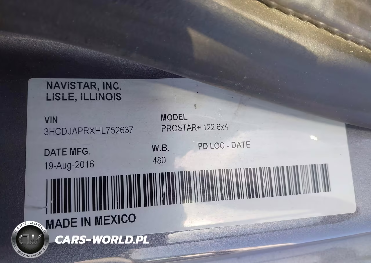 2017 International Prostar+ VIN:3HCDJAPRXHL752637 - 8