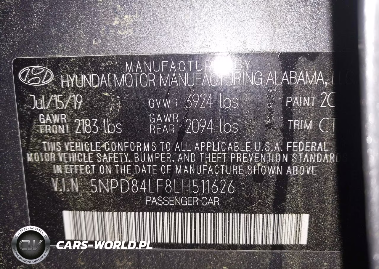 2020 Hyundai Elantra Sel VIN:5NPD84LF8LH511626 - 9